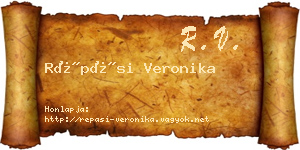 Répási Veronika névjegykártya
